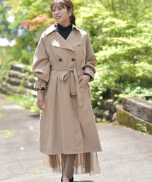 rps | キャンディ袖ＢＩＧトレンチコート(トレンチコート)