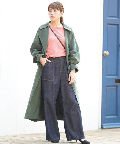 rps(アールピーエス)の「キャンディ袖BIGトレンチコート(トレンチコート・レディース・ベージュ/ライトカーキ/ライトベージュ/カーキ/ダークベージュ/ベージュ系その他・M)」の21枚目の写真