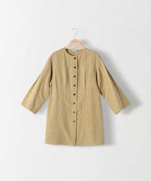 Steven Alan(スティーブンアラン)の「<Steven Alan>COTTON CREW NECK SHIRT/シャツ(シャツ/ブラウス・レディース・ベージュ/ネイビー・SMALL/MEDIUM)」の12枚目の写真