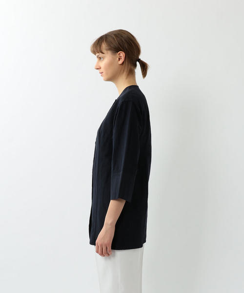 Steven Alan(スティーブンアラン)の「<Steven Alan>COTTON CREW NECK SHIRT/シャツ(シャツ/ブラウス・レディース・ベージュ/ネイビー・SMALL/MEDIUM)」の16枚目の写真