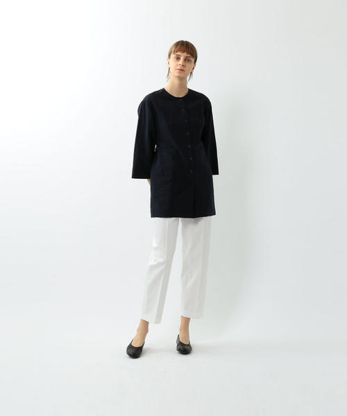 Steven Alan(スティーブンアラン)の「<Steven Alan>COTTON CREW NECK SHIRT/シャツ(シャツ/ブラウス・レディース・ベージュ/ネイビー・SMALL/MEDIUM)」の6枚目の写真
