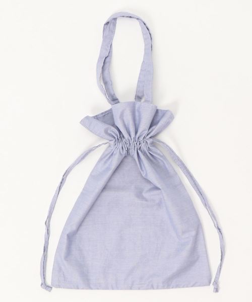 LOWRYS FARM（ローリーズファーム）の「キンチャクトート　830447（トートバッグ・レディース・ベージュ/オフホワイト/ブルー・FREE）」の4枚目の写真