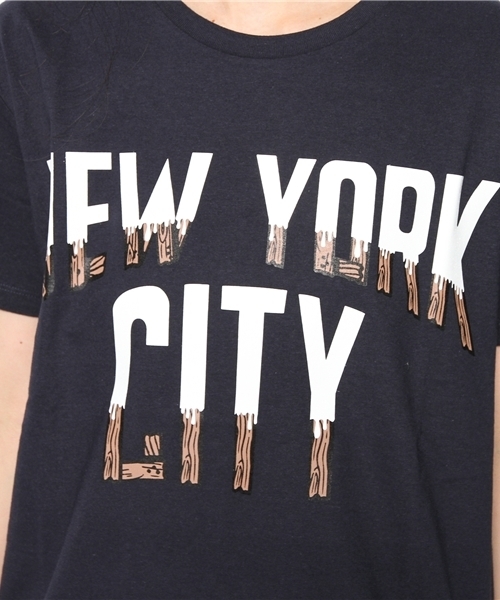 Another Edition（アナザーエディション）の「NuGgETS NYC T（Tシャツ/カットソー・レディース・ホワイト/ネイビー・フリー）」の8枚目の写真