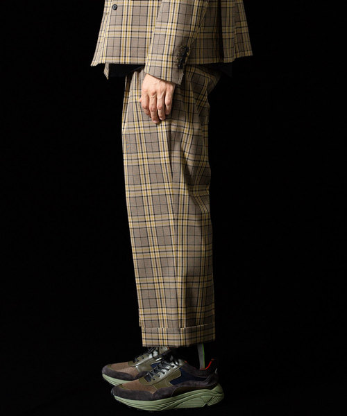 UNITED TOKYO（ユナイテッドトウキョウ）の「チェックワイドイージースラックス（スラックス・メンズ・ベージュ/グレー・1/2/3）」の6枚目の写真