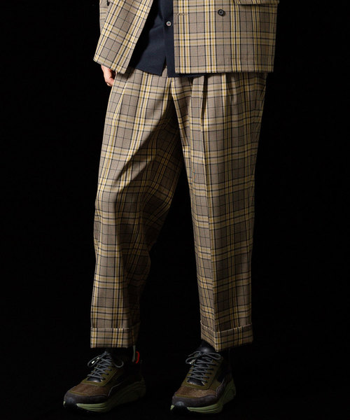 UNITED TOKYO（ユナイテッドトウキョウ）の「チェックワイドイージースラックス（スラックス・メンズ・ベージュ/グレー・1/2/3）」の12枚目の写真