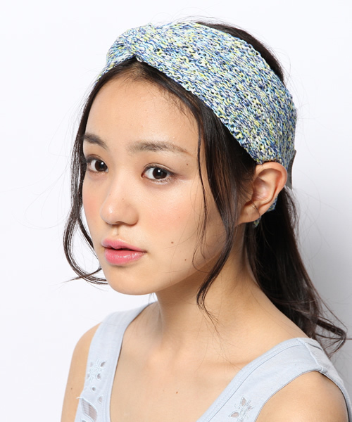 Another Edition（アナザーエディション）の「AE MIX ネジリHB ◆（ヘアバンド・レディース・ピンク/コバルトブルー・フリー）」の6枚目の写真