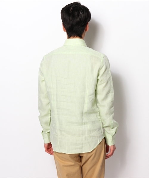 NANO universe（ナノユニバース）の「CANCLINIカッタウェイシャツ（シャツ/ブラウス・メンズ・グリーン/イエロー/オレンジ/ピンク・44/46/48）」の10枚目の写真