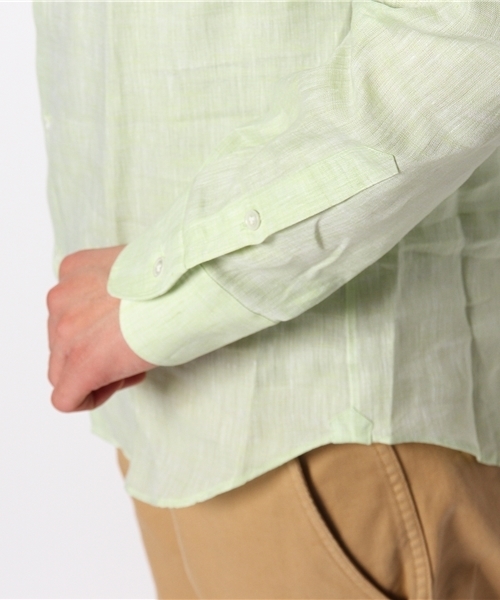 NANO universe（ナノユニバース）の「CANCLINIカッタウェイシャツ（シャツ/ブラウス・メンズ・グリーン/イエロー/オレンジ/ピンク・44/46/48）」の6枚目の写真