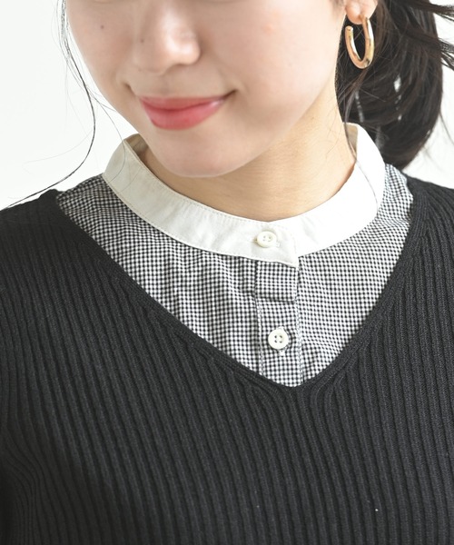 rps(アールピーエス)の「付け衿(付け襟・レディース・ブラック/オフホワイト/ホワイト系その他2/ブラック系その他2/ホワイト系その他3/ブラック系その他3/ストライプ/アイボリー/チェック/ホワイト系その他4・M-L/フリー)」の10枚目の写真