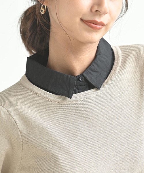 rps(アールピーエス)の「付け衿(付け襟・レディース・ブラック/オフホワイト/ホワイト系その他2/ブラック系その他2/ホワイト系その他3/ブラック系その他3/ストライプ/アイボリー/チェック/ホワイト系その他4・M-L/フリー)」の6枚目の写真