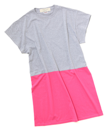 BEAMS BOY | les Briqu’a braque / バイカラー ビッグドレス(ワンピース)