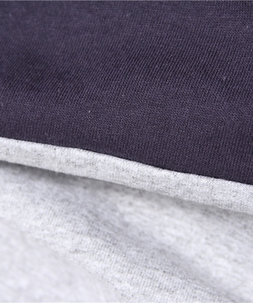 BEAMS BOY（ビームスボーイ）の「les Briqu’a braque / バイカラー ビッグドレス（ワンピース・レディース・グレー/ネイビー・ONE SIZE）」の6枚目の写真