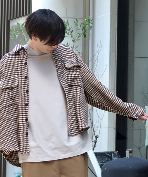 KING OF ROCK(キングオブロック)の「【内藤 秀一郎セレクト】千鳥格子CPOジャケット(カバーオール)」|ブラウン