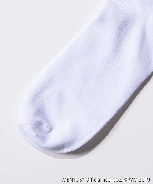 WEGO(ウィゴー)の「∴WEGO/mentosコラボ2足セットソックス(ソックス/靴下・レディース・ホワイト/ブラック・FREE)」の4枚目の写真