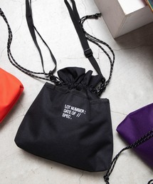 WEGO | WEGO/ロゴ刺繍2WAY巾着バッグ(ショルダーバッグ)