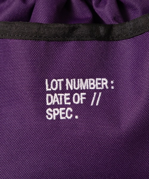 WEGO（ウィゴー）の「WEGO/ロゴ刺繍2WAY巾着バッグ（ショルダーバッグ・メンズ・オレンジ/パープル/グレー/ブラック・FREE）」の17枚目の写真