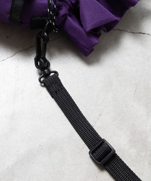 WEGO（ウィゴー）の「WEGO/ロゴ刺繍2WAY巾着バッグ（ショルダーバッグ・メンズ・オレンジ/パープル/グレー/ブラック・FREE）」の19枚目の写真