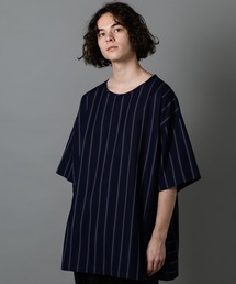 CASPER JOHN | Big Silhouette Stripe T-shirts/ビッグシルエットストライプＴシャツ(Tシャツ/カットソー)