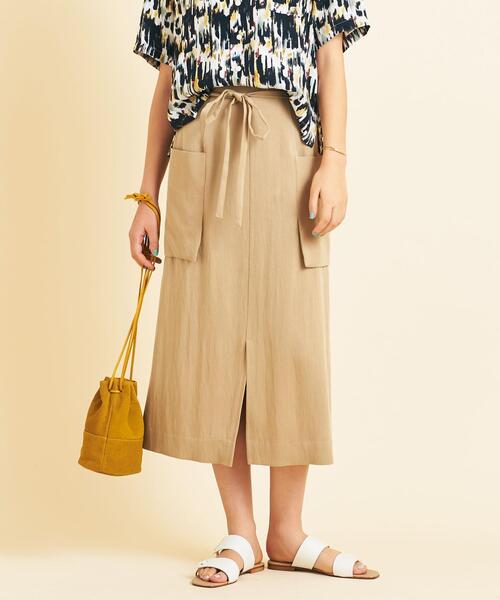 BEAUTY&YOUTH UNITED ARROWS(ビューティーアンドユースユナイテッドアローズ)の「BY∴ ハイウエストリボンタイトスカートо(スカート・レディース・オフホワイト/ケリー/ベージュ・MEDIUM/SMALL)」の16枚目の写真