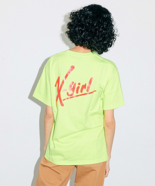 セール Handwritten Logo S S Tee Tシャツ カットソー X Girl エックスガール のファッション通販 Zozotown