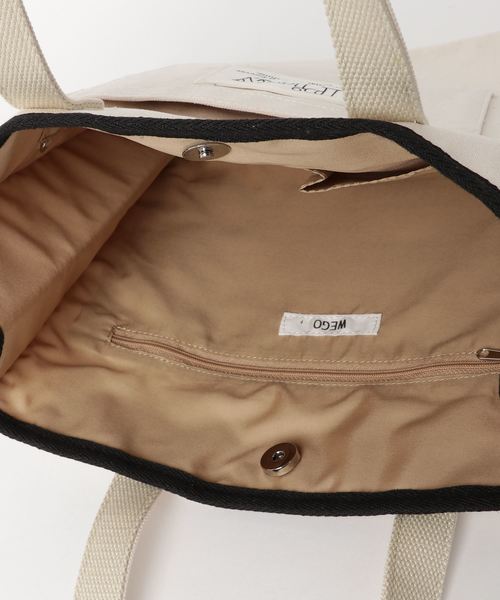 WEGO（ウィゴー）の「WEGO/キャンバスパイピングトートバッグ（トートバッグ・レディース・その他1/その他2/その他3・FREE）」の13枚目の写真
