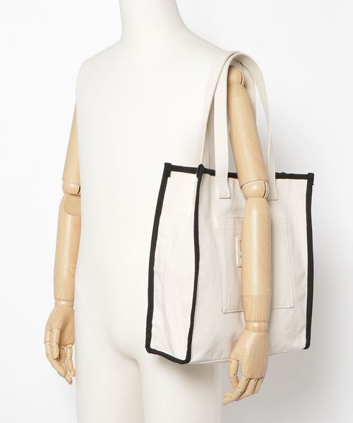 WEGO（ウィゴー）の「WEGO/キャンバスパイピングトートバッグ（トートバッグ・レディース・その他1/その他2/その他3・FREE）」の10枚目の写真