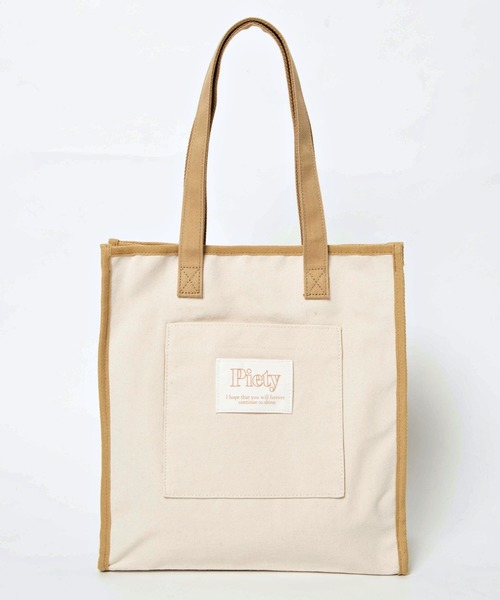 WEGO（ウィゴー）の「WEGO/キャンバスパイピングトートバッグ（トートバッグ・レディース・その他1/その他2/その他3・FREE）」の21枚目の写真