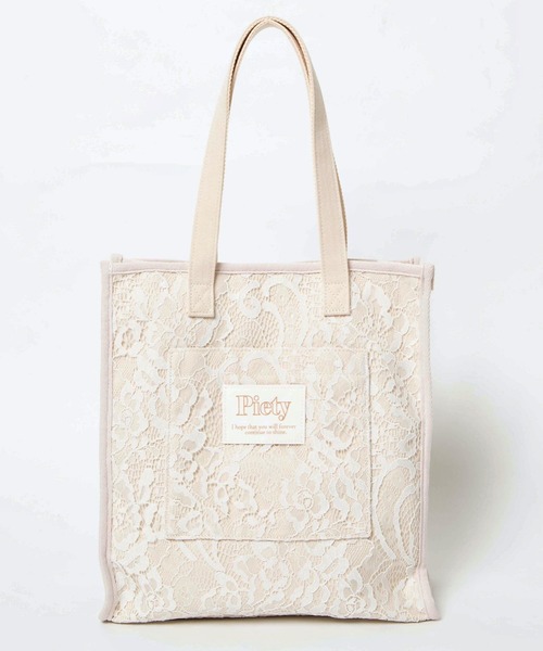 WEGO（ウィゴー）の「WEGO/キャンバスパイピングトートバッグ（トートバッグ・レディース・その他1/その他2/その他3・FREE）」の20枚目の写真