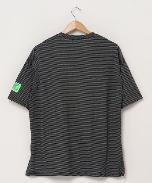 DING(ディング)の「DING/スリーブパッチボーダーTシャツ(Tシャツ/カットソー・レディース・ブラック系その他5・FREE)」の2枚目の写真