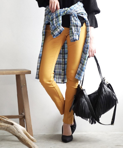 zootie(ズーティー)の「エアパンツ(その他パンツ・レディース・フューシャピンク/ストライプ/ブラック系その他/ブラック×ホワイト/チャコール/ブラック系その他2/マスタード/ケミカルウォッシュ/ダークベージュ/ブルー系その他/グレイッシュベージュ/ホワイト系その他/ネイビー/オリーブ/バーガンディー/インディゴブルー/ブラック/ブルー系その他2/チェック/グレー系その他/ブラウン/グリーン/ミント/ライトイエロー・S/M/L/LL/3L)」の19枚目の写真