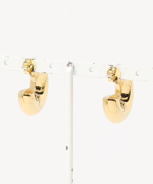 TODAYFUL（トゥデイフル）の「チュンキーフープピアス(Silver925)（ピアス（両耳用）・レディース・ゴールド/シルバー・FREE）」の3枚目の写真