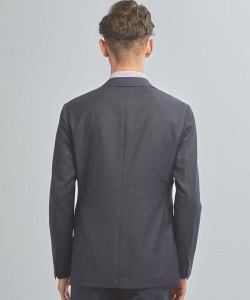WORK TRIP OUTFITS GREEN LABEL RELAXING（ワークトリップアウトフィッツグリーンレーベル リラクシング）の「＜機能/洗濯機洗い可・防シワ・ストレッチ＞ WTO TW/PU メッシュ スリム スーツ ジャケット（テーラードジャケット・メンズ・ネイビー/グレー・XXS/40/XS/42/S/44/M/46/L/48/XL/50）」の5枚目の写真