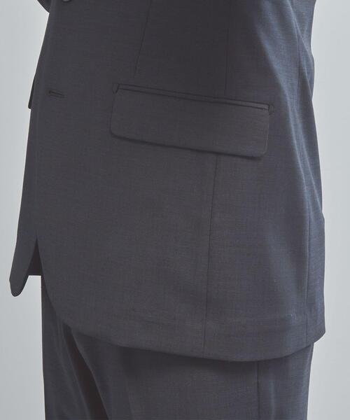 WORK TRIP OUTFITS GREEN LABEL RELAXING（ワークトリップアウトフィッツグリーンレーベル リラクシング）の「＜機能/洗濯機洗い可・防シワ・ストレッチ＞ WTO TW/PU メッシュ スリム スーツ ジャケット（テーラードジャケット・メンズ・ネイビー/グレー・XXS/40/XS/42/S/44/M/46/L/48/XL/50）」の9枚目の写真