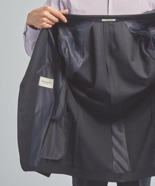 WORK TRIP OUTFITS GREEN LABEL RELAXING（ワークトリップアウトフィッツグリーンレーベル リラクシング）の「＜機能/洗濯機洗い可・防シワ・ストレッチ＞ WTO TW/PU メッシュ スリム スーツ ジャケット（テーラードジャケット・メンズ・ネイビー/グレー・XXS/40/XS/42/S/44/M/46/L/48/XL/50）」の11枚目の写真