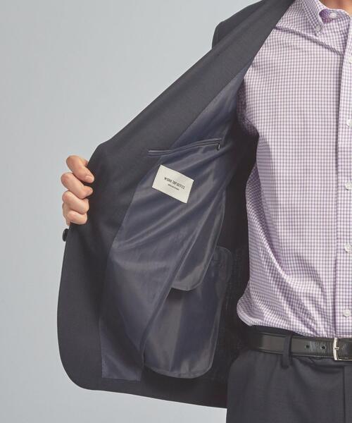 WORK TRIP OUTFITS GREEN LABEL RELAXING（ワークトリップアウトフィッツグリーンレーベル リラクシング）の「＜機能/洗濯機洗い可・防シワ・ストレッチ＞ WTO TW/PU メッシュ スリム スーツ ジャケット（テーラードジャケット・メンズ・ネイビー/グレー・XXS/40/XS/42/S/44/M/46/L/48/XL/50）」の12枚目の写真