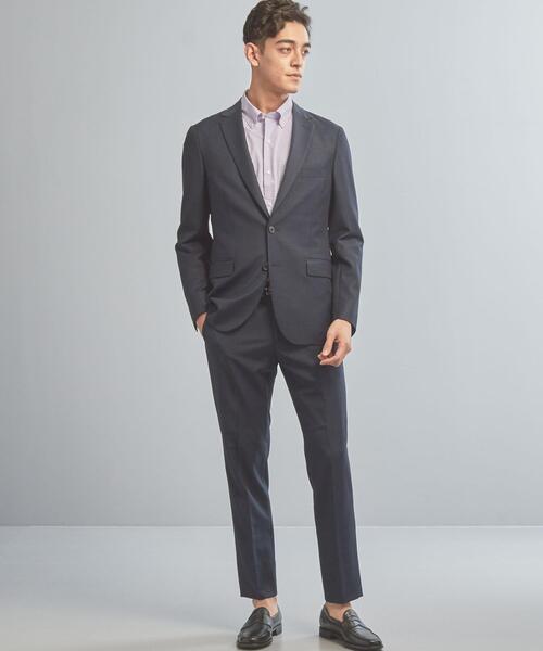 WORK TRIP OUTFITS GREEN LABEL RELAXING（ワークトリップアウトフィッツグリーンレーベル リラクシング）の「＜機能/洗濯機洗い可・防シワ・ストレッチ＞ WTO TW/PU メッシュ スリム スーツ ジャケット（テーラードジャケット・メンズ・ネイビー/グレー・XXS/40/XS/42/S/44/M/46/L/48/XL/50）」の15枚目の写真