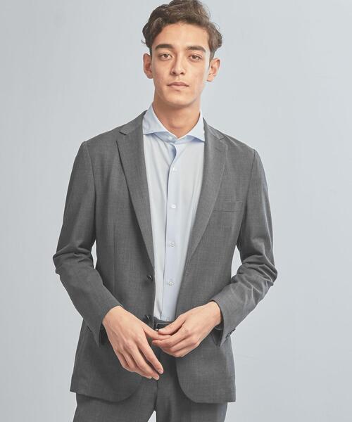 WORK TRIP OUTFITS GREEN LABEL RELAXING（ワークトリップアウトフィッツグリーンレーベル リラクシング）の「＜機能/洗濯機洗い可・防シワ・ストレッチ＞ WTO TW/PU メッシュ スリム スーツ ジャケット（テーラードジャケット・メンズ・ネイビー/グレー・XXS/40/XS/42/S/44/M/46/L/48/XL/50）」の16枚目の写真