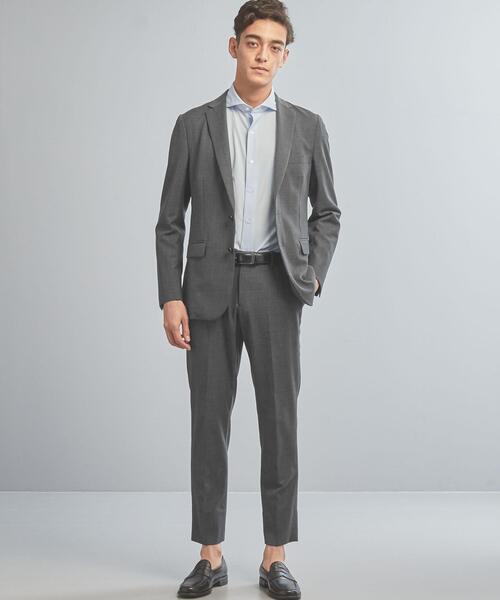 WORK TRIP OUTFITS GREEN LABEL RELAXING（ワークトリップアウトフィッツグリーンレーベル リラクシング）の「＜機能/洗濯機洗い可・防シワ・ストレッチ＞ WTO TW/PU メッシュ スリム スーツ ジャケット（テーラードジャケット・メンズ・ネイビー/グレー・XXS/40/XS/42/S/44/M/46/L/48/XL/50）」の17枚目の写真