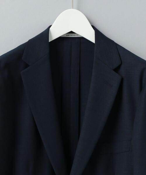 WORK TRIP OUTFITS GREEN LABEL RELAXING（ワークトリップアウトフィッツグリーンレーベル リラクシング）の「＜機能/洗濯機洗い可・防シワ・ストレッチ＞ WTO TW/PU メッシュ スリム スーツ ジャケット（テーラードジャケット・メンズ・ネイビー/グレー・XXS/40/XS/42/S/44/M/46/L/48/XL/50）」の21枚目の写真