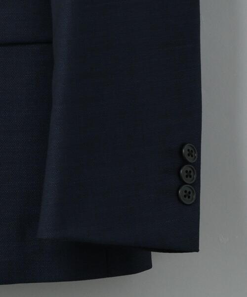 WORK TRIP OUTFITS GREEN LABEL RELAXING（ワークトリップアウトフィッツグリーンレーベル リラクシング）の「＜機能/洗濯機洗い可・防シワ・ストレッチ＞ WTO TW/PU メッシュ スリム スーツ ジャケット（テーラードジャケット・メンズ・ネイビー/グレー・XXS/40/XS/42/S/44/M/46/L/48/XL/50）」の22枚目の写真