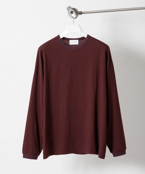 ADAM ET ROPE'(アダムエロペ)の「〈WEB・一部店舗限定〉【NORITAKE】ドロップショルダーBIG LS Tee(Tシャツ/カットソー・メンズ・ホワイト/チャコールグレー/ブラック/ワイン・M/L)」の7枚目の写真