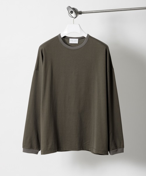 ADAM ET ROPE'(アダムエロペ)の「〈WEB・一部店舗限定〉【NORITAKE】ドロップショルダーBIG LS Tee(Tシャツ/カットソー・メンズ・ホワイト/チャコールグレー/ブラック/ワイン・M/L)」の8枚目の写真