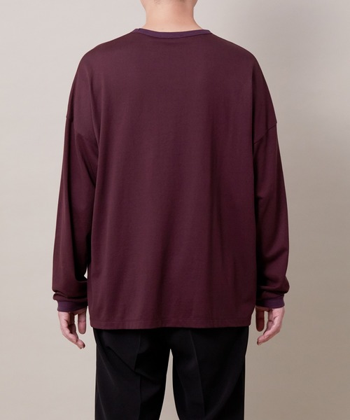 ADAM ET ROPE'(アダムエロペ)の「〈WEB・一部店舗限定〉【NORITAKE】ドロップショルダーBIG LS Tee(Tシャツ/カットソー・メンズ・ホワイト/チャコールグレー/ブラック/ワイン・M/L)」の19枚目の写真