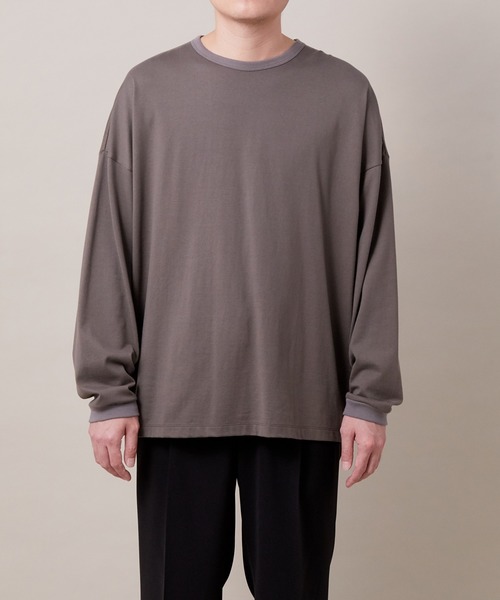 ADAM ET ROPE'(アダムエロペ)の「〈WEB・一部店舗限定〉【NORITAKE】ドロップショルダーBIG LS Tee(Tシャツ/カットソー・メンズ・ホワイト/チャコールグレー/ブラック/ワイン・M/L)」の21枚目の写真