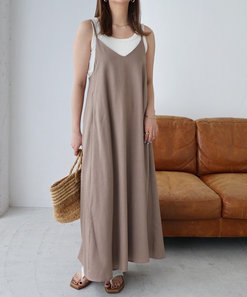 レーヨンリネンキャミワンピース ジャンパースカート ワンピース And Me アンドミー のファッション通販 Zozotown