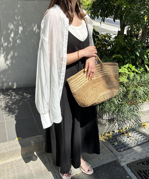 セール】リネン混キャミワンピース（ワンピース）｜andme（アンドミー