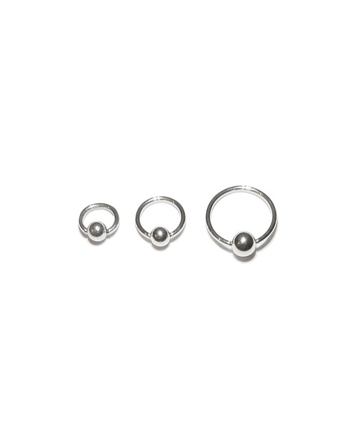 MORPH(モルフ)の「MORPH モルフ CBR ボディーピアス 16ゲージ 6mm~14mm(ピアス(片耳用)・メンズ・シルバー・6/8/10/12/14)」の2枚目の写真