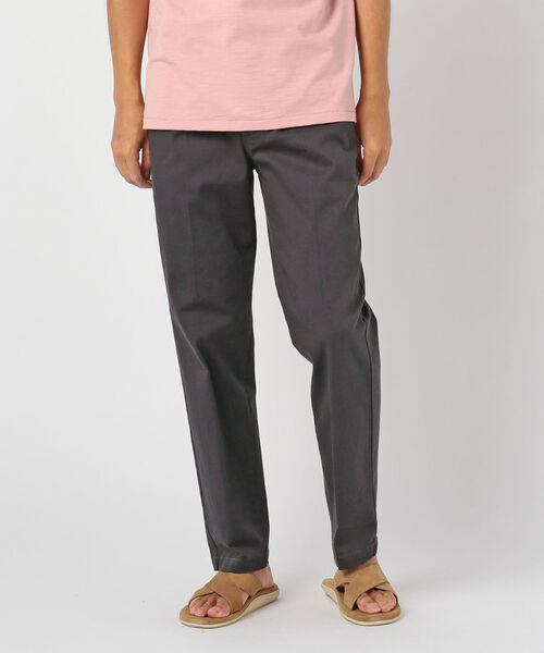 GLOSTER（グロスター）の「One Tack Straight Chino ワンタックストレートチノ ワンプリーツ（チノパンツ・メンズ・チャコールグレー/ブラック/ベージュ・M/S/L）」の2枚目の写真