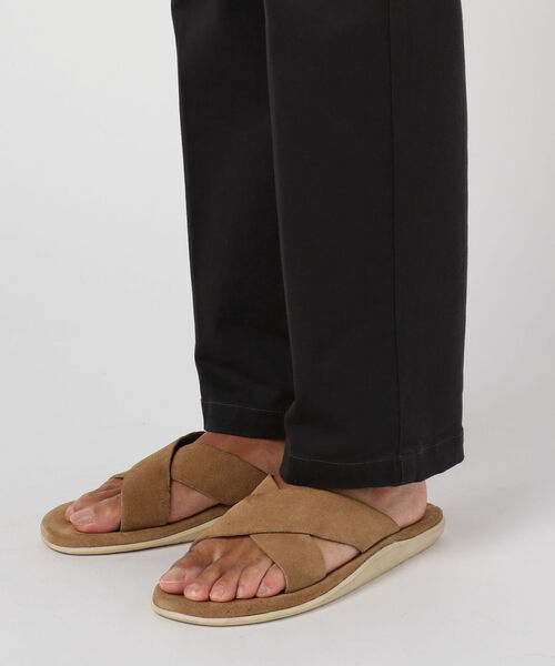 GLOSTER（グロスター）の「One Tack Straight Chino ワンタックストレートチノ ワンプリーツ（チノパンツ・メンズ・チャコールグレー/ブラック/ベージュ・M/S/L）」の5枚目の写真