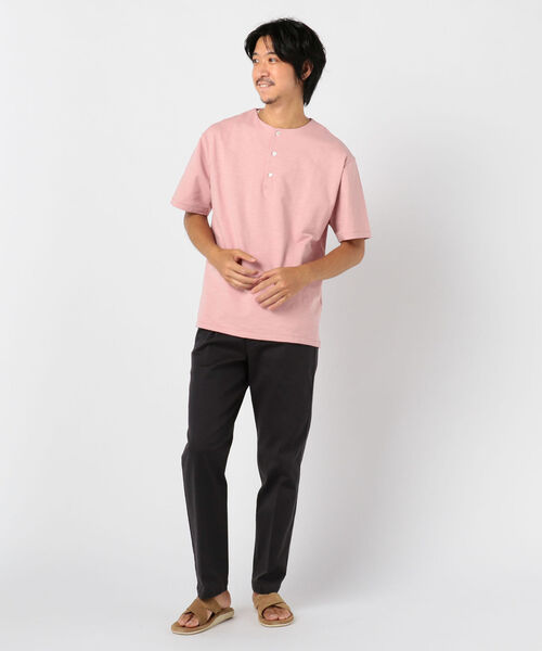 GLOSTER（グロスター）の「One Tack Straight Chino ワンタックストレートチノ ワンプリーツ（チノパンツ・メンズ・チャコールグレー/ブラック/ベージュ・M/S/L）」の7枚目の写真